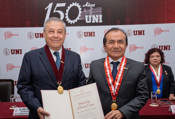 UNI otorga Doctor Honoris Causa al ingeniero James Valenzuela por su aporte a la innovaci&oacute;n tecnol&oacute;gica peruana