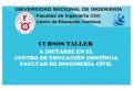 CURSOS TALLER A DICTARSE EN EL CENTRO DE EDUCACIÓN CONTINUA DE LA FIC