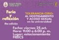 LA UNIDAD DE MULTICULTURALIDAD Y GENERO DE LA FIEECS - INVITA A LA FERIA Y REFLEXIÓN-4TA EDICIÓN: TOLERANCIA CERO AL HOSTIGAMIENTO Y ACOSO SEXUAL EN LA UNIVERSIDAD | FECHA 25 DE OCTUBRE