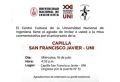 El Centro Cultural de la UNI invita a la Misa Conmemorativa de Aniversario Capilla San Francisco Javier - UNI | FEcha 16 de Julio