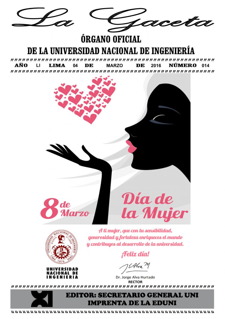 Gaceta UNI N° 014: Día de la Mujer.