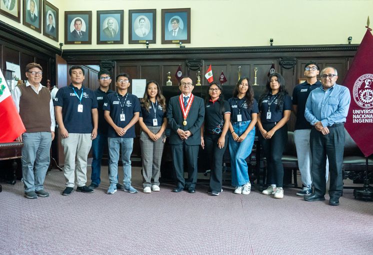 Rector de la UNI coordina con grupo estudiantil impulso en gesti&oacute;n de proyectos