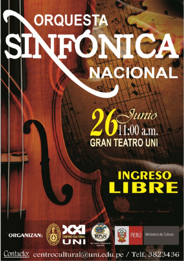 Orquesta Sinf&oacute;nica Nacional en el Gran Teatro de la UNI