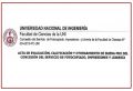 Acta de Evaluación y Otorgamiento Buena Pro de Servicios de Fotocopiado de la Facultad de Ciencias