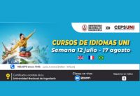 (CEPS - UNI) / Cursos de idiomas UNI - semana 12 julio - 17 agosto