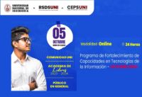 RSDS UNI /Programa de Fortalecimiento de Capacidades en Tecnologías de la Información - Octubre