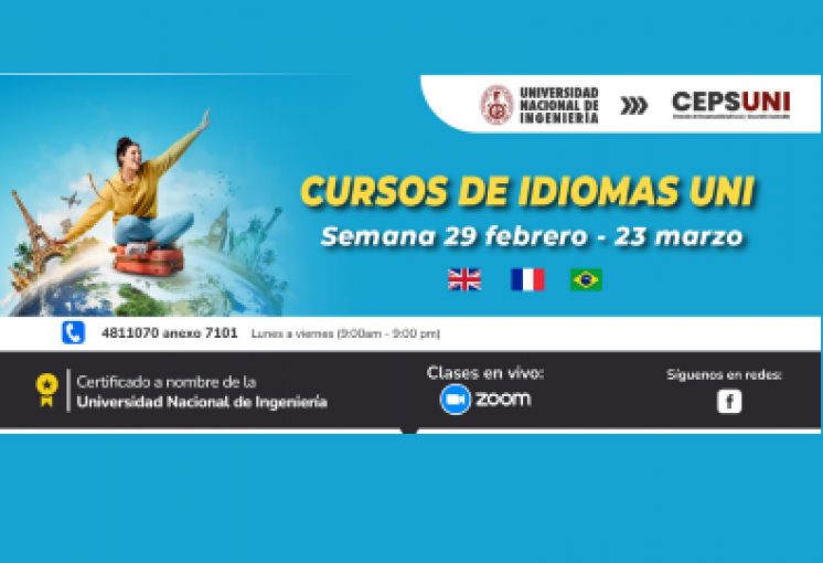 CEPS - UNI) / Cursos de idiomas UNI - semana 29 enero al 23 marzo