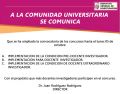 Docente investigador, Ampliación de la Convocatoria hasta el Lunes 5