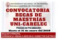 CONVOCATORIA: BECAS DE MAESTRÍAS UNI - CARELEC - PROCESO DE PRE-SELECCIÓN HASTA EL 31 DE ENERO DEL 2019