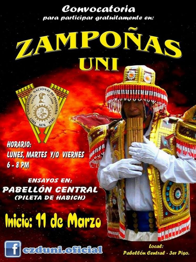 Convocatoria Zampoñas UNI