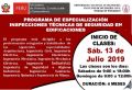 PROGRAMA DE ESPECIALIZACIÓN INSPECCIONES TÉCNICAS DE SEGURIDAD EN EDIFICACIONES