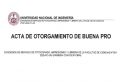 ACTA DE OTORGAMIENTO DE BUENA PRO DE LA CONCESIÓN DEL SERVICIO DE FOTOCOPIADO, IMPRESIONES Y LIBRERÍA N° 001-2025-FC-UNI
