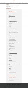 Lista de escuelas de la UNI acreditadas por la ABET