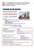 Pre-Maestría FIIS 2015-II