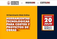 INVITACIÓN VII Seminario Web 2024: HERRAMIENTAS TECNOLÓGICAS PARA COSTOS Y PROYECTOS DE OBRAS - 20 DE JULIO