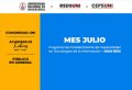RSDS UNI / Cursos especializados - Cronograma mes de Julio INICIO: 20 DE JULIO