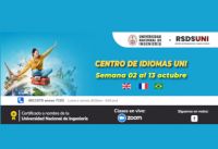 CENTRO DE IDIOMAS UNI DEL 02 AL 13 DE OCTUBRE