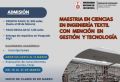 UNIDAD DE POSGRADO FIQT: MAESTRIA EN CIENCIAS EN INGENIER&Iacute;A TEXTIL CON MENCI&Oacute;N EN GESTI&Oacute;N DE EMPRESAS TEXTILES ADMISION 2026-1 | INSCRIPCIONES HASTA EL 14 DE MARZO