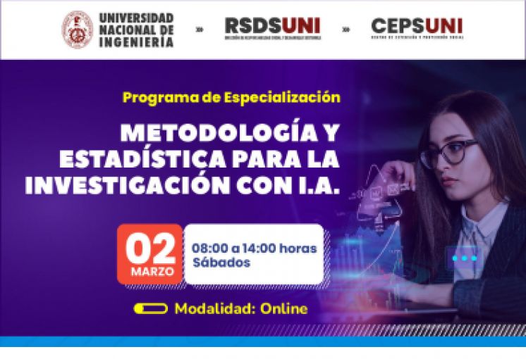 (CEPS - UNI) / Metodología y Estadística para la Investigación con I.A. | Inicio 02 de Marzo