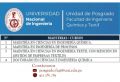 Maestrías, Doctorado que dicta la Unidad de Posgrado de la FIQT | Inscripciones abiertas 2025-2
