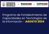 RSDS UNI / Cursos especializados - Cronograma mes de Agosto