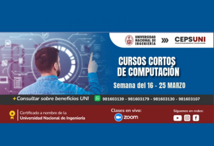 (CEPS - UNI) / Cursos cortos de computación - semana del 16 - 25 Marzo