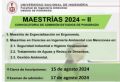 CONVOCATORIA DE ADMISIÓN DE ESTUDIOS DE POSGRADO MAESTRÍA-FIA-2024-2 | CIERRE DE INSCRIPCIONES 15 DE AGOSTO