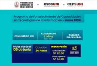 RSDS UNI / Programa de Fortalecimiento de Capacidades en Tecnologías de la Información - Cursos Junio 2024