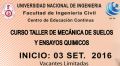 Curso Taller Mecánica de Suelos y Ensayos Químicos