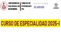 CURSOS DE ESPECIALIDAD 2025-I QUE SE DICTAN EN LA UNIDAD DE POSGRADO DE LA FIA