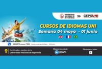 (CEPS - UNI) / Cursos de idiomas UNI - semana 04 mayo - 01 junio