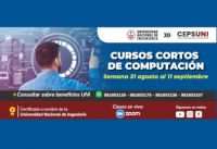 CEPS - UNI / Cursos cortos de computación - semana del 31 agosto al 11 septiembre