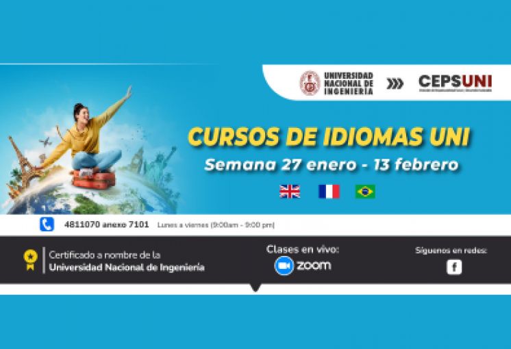 (CEPS - UNI) / Cursos de idiomas UNI - semana 27 enero al 13 febrero