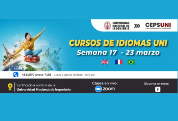 (CEPS - UNI) / Cursos de idiomas UNI - semana 17 - 23 marzo