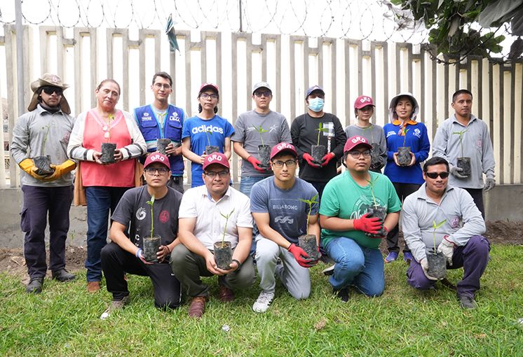 Voluntarios de la UNI impulsan plantaci&oacute;n de 2,500 &aacute;rboles para implementar un cerco vivo en el campus