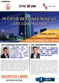 III CICLO DE CONFERENCIAS LEAN CONSTRUCTION EN LA UNI