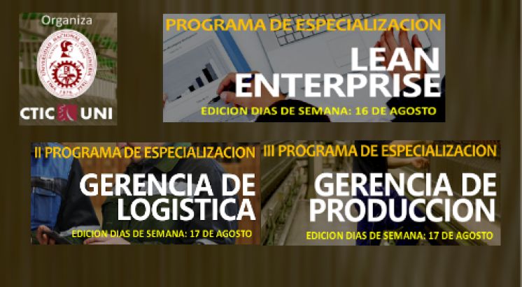 PROGRAMAS DE ESPECIALIZACI&Oacute;N del CTIC - UNI