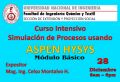 CURSO DE &quot;SIMULACIÓN DE PROCESOS USANDO ASPEN HYSYS - MÓDULO BÁSICO