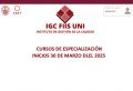 PROGRAMAS DE ESPECIALIZACIÓN QUE BRINDA EL INSTITUTO DE GESTIÓN DE LA CALIDAD DE LA FIIS | INICIOS 30 DE MARZO