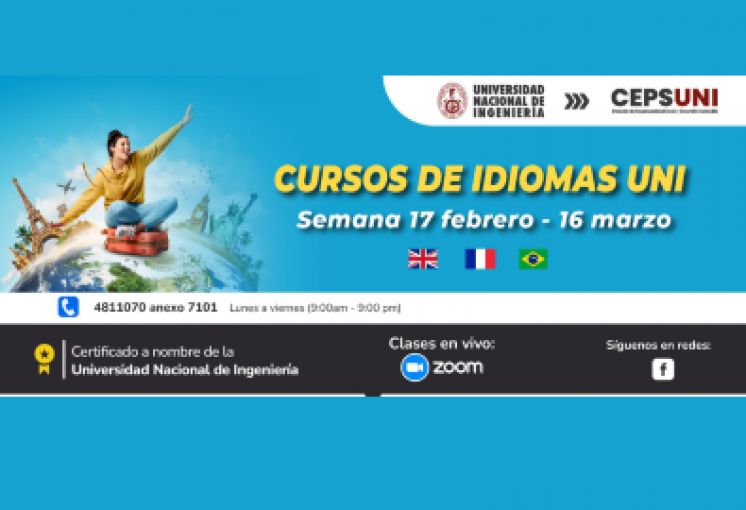 CEPS - UNI, / Cursos de idiomas UNI - semana 17 febrero al 16 marzo