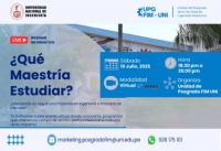 WEBINAR INFORMATIVO | ¿Qué Maestría Estudiar? - Organizado por la Unidad de Posgrado FIM | Fecha 19 de Julio