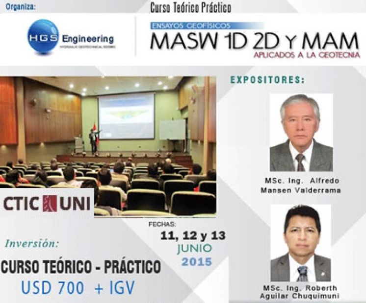 MASW 1D 2D y MAM, Aplicados a la Geotecnia