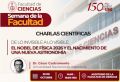 En el marco de la SEMANA DE LA FACULTAD DE CIENCIAS, la FC invita a participar en charlas cient&iacute;ficas | Fecha 29 de Octubre