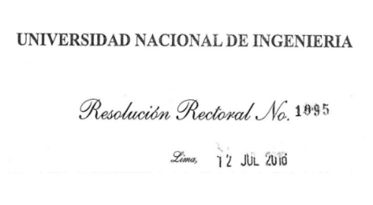Resoluci&oacute;n Rectoral N&deg; 1095: Extender el fondo intangible generado a partir de la retenci&oacute;n del 0.5% de los recursos directamente recaudados...