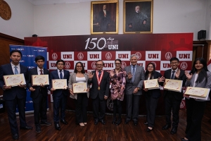 UNI reconoció a estudiantes ganadores...
